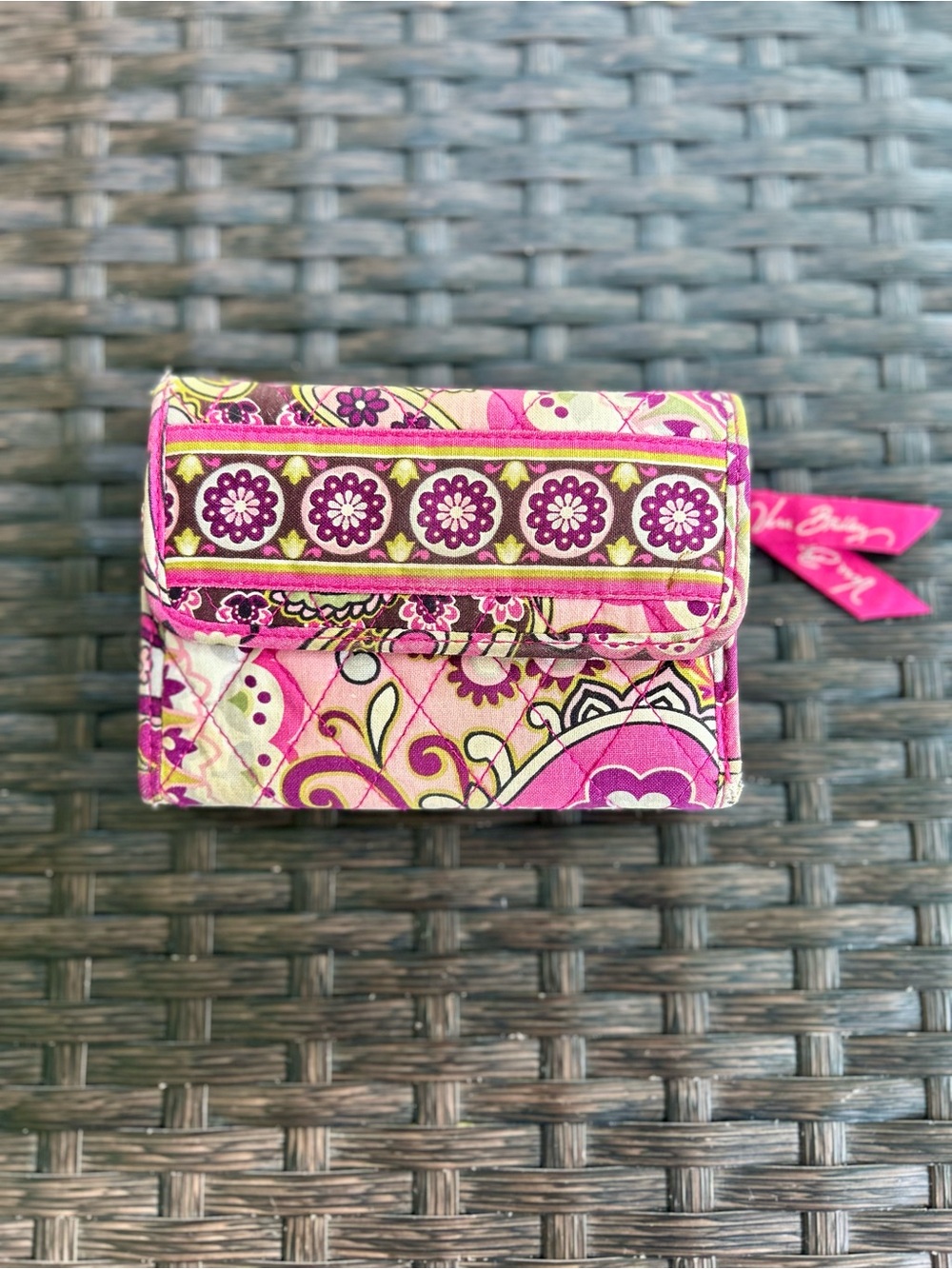 Vera Bradley Pink & Purple Quilted Wallet